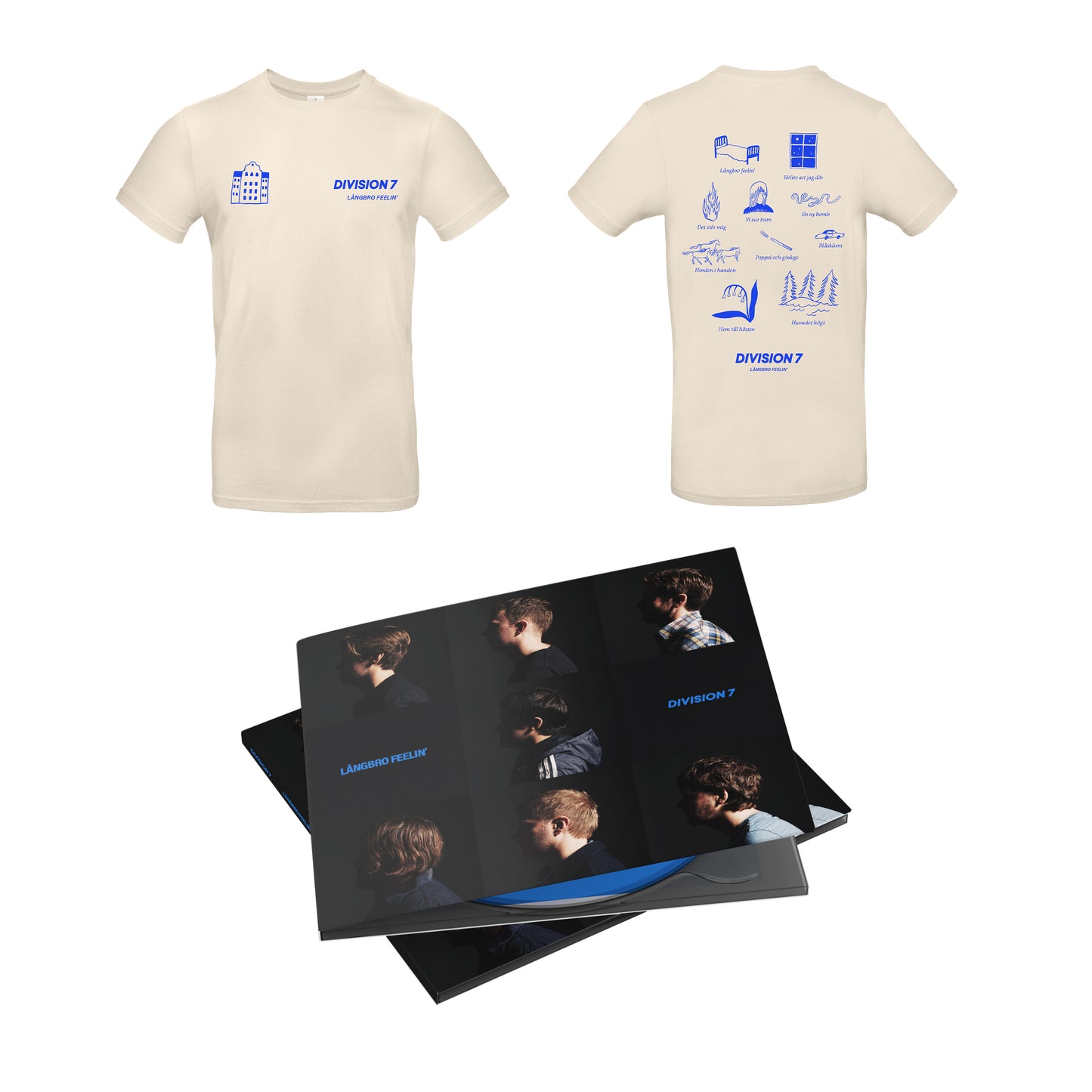Division 7 - Långbro feelin' - CD och t-shirt bundle (FÖRKÖP)